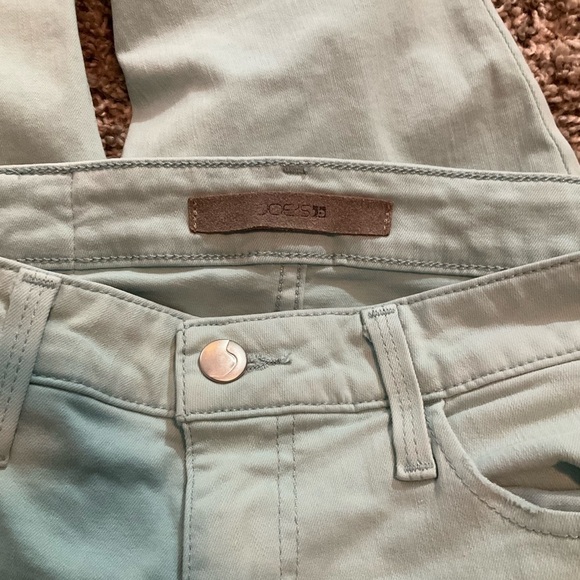 Joe’s The Icon “Flawless” Mid-rise Skinny Ankle Distressed Aqua Jeans Size 27 - Picture 6 of 9